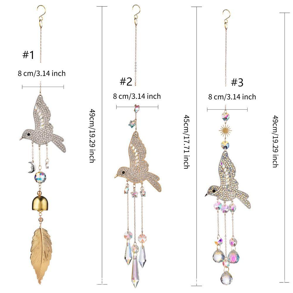 Hanging Wind Chime Hanging Ornaments Bird Sun Catchers Pendant  For Home Window Party Decor