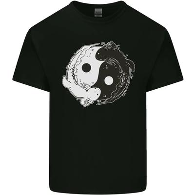 Yin Yang Axolottl Kids T-Shirt Childrens
