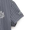 Short Sleeve Polo Shirt Quick Striped Golf C25134205 L [Callaway] Women's (Sweat Wicking, Drying, Pattern) / / 1120_Navy