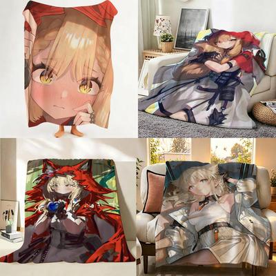 Game A Arknights E Endfield Throw Flannel Throw Blanket Suitable for Sofa Living Room Bedroom