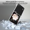 ABEEL For Honor Magic V Flip 5G Case Litchi Texture Genuine Cow Leather+PC Phone Cover