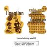Shuibei Gold 999 Wealth & Treasure Phone Sticker – Creative Gold Foil Gift for Drivers
