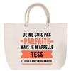 Beach Bag - PLANETEE - Tess - Rope Handle - Large Size - Customizable (first Name)