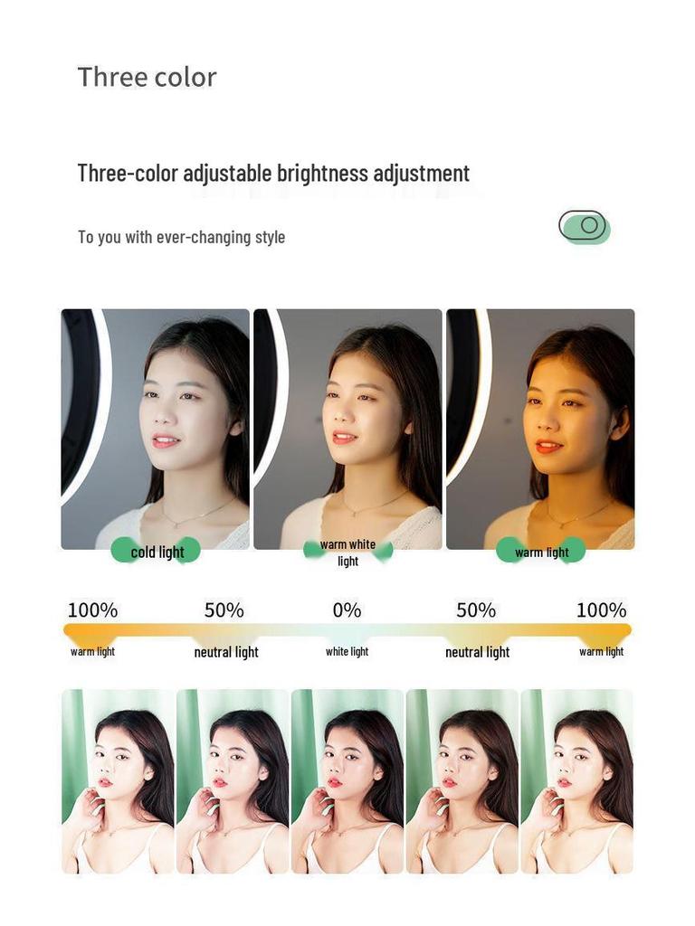 Multifunctional Tripod with Beauty Fill Light & Sound Card for Mobile Streaming and Outdoor K-Song