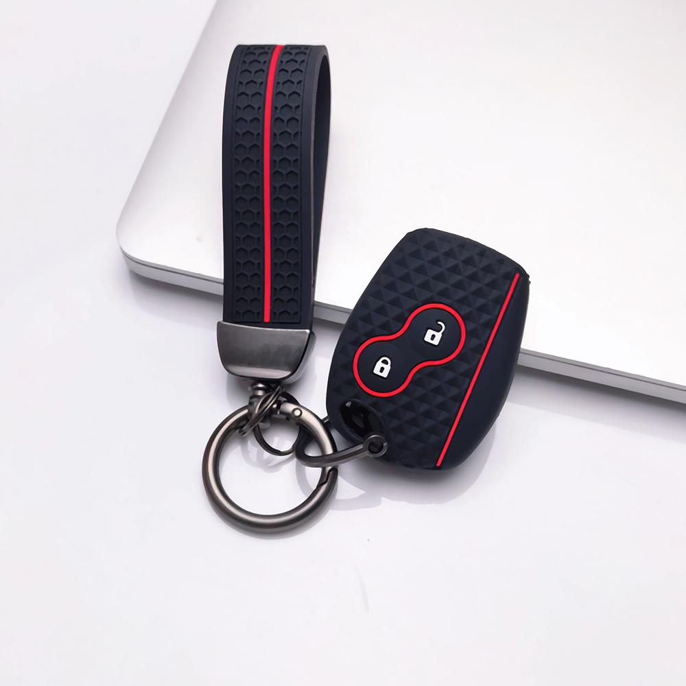 Key Cover for Renault Clio Twingo Kangoo Modus Megane Scenic with Keychain Anti-Scratch Guard Shockproof Protection Soft Grip Texture