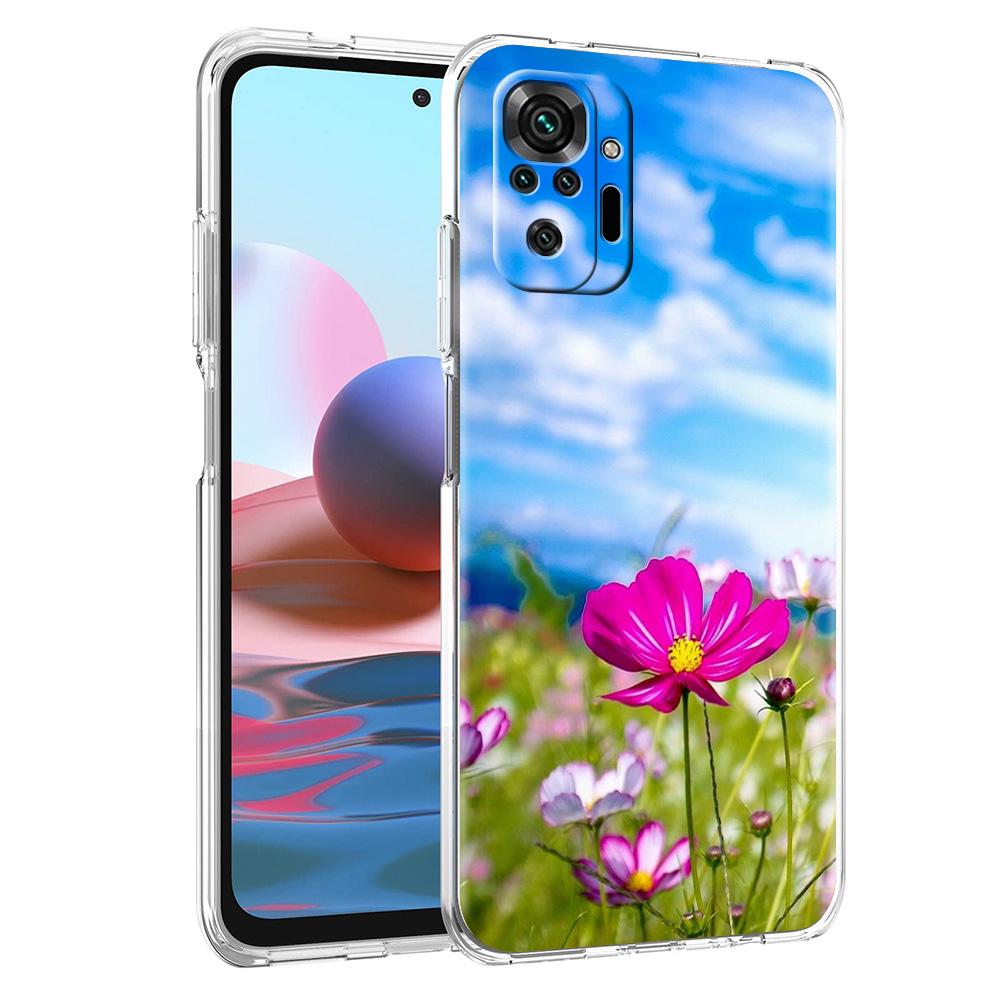 Phone Case For Xiaomi Redmi Note 15 14 5G 13 12 10 11 Pro Plus 4G 14C 13C 12C Soft TPU Cover Summer Colorful Flower