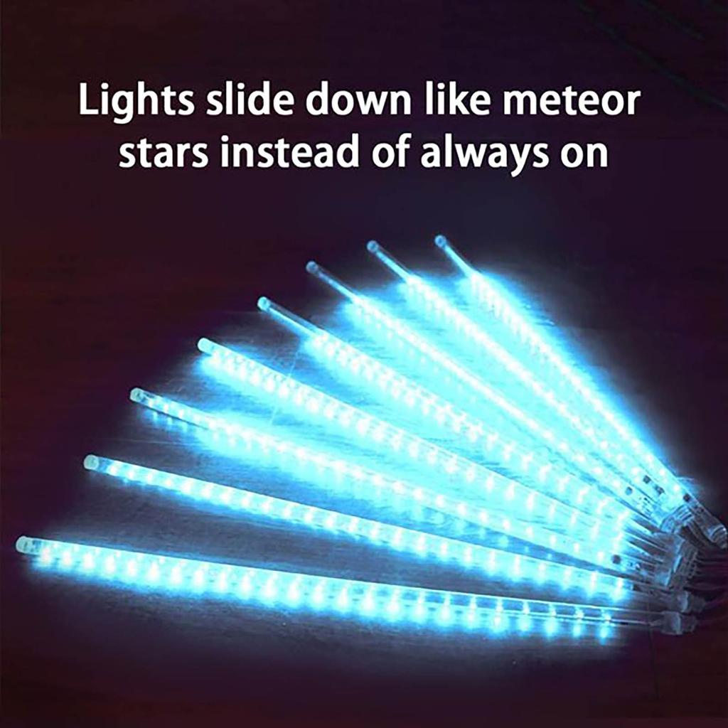 Kaskad LED M-eteorregn Ljusslingor Utomhus För Julgransdekoration Högtidsfest Bröllop