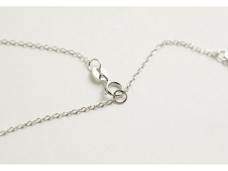 Lively Antler Necklace with Dancing Heart - S925 Sterling Silver Clavicle Chain Christmas Gift for Women