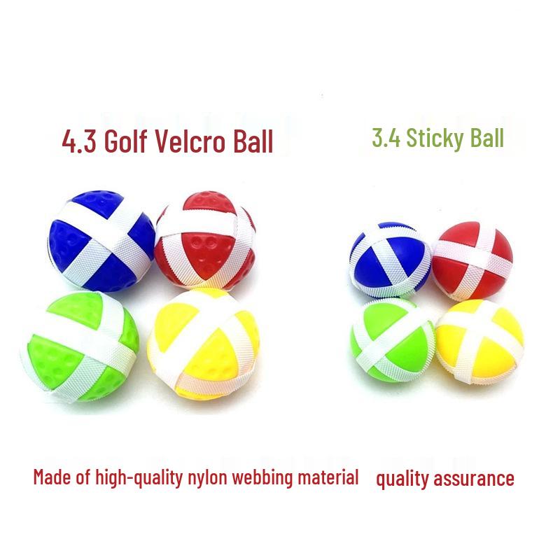 3.4cm Velcro Sticky Ball Throwing Dartboard Set - Nylon Hook Toy