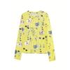 Spring Fall Women's Floral Print Casual Long Sleeve Crew Neck Sweatshirt Clothing