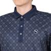 Golf Shirt GOLF Pure Monogram Deep Sky [PUMA] Polo/626275 Men's Navy/Slate