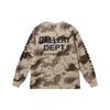Gallery Dept American Classic Camo Print Waffle Knit Long Sleeve T-Shirt Teens