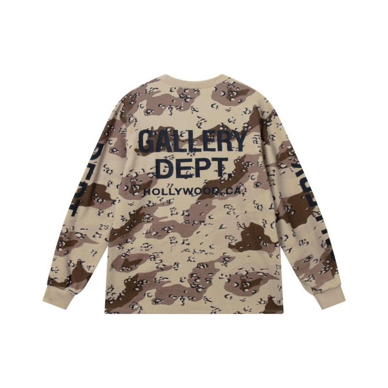 Gallery Dept American Classic Camo Print Waffle Knit Long Sleeve T-Shirt Teens