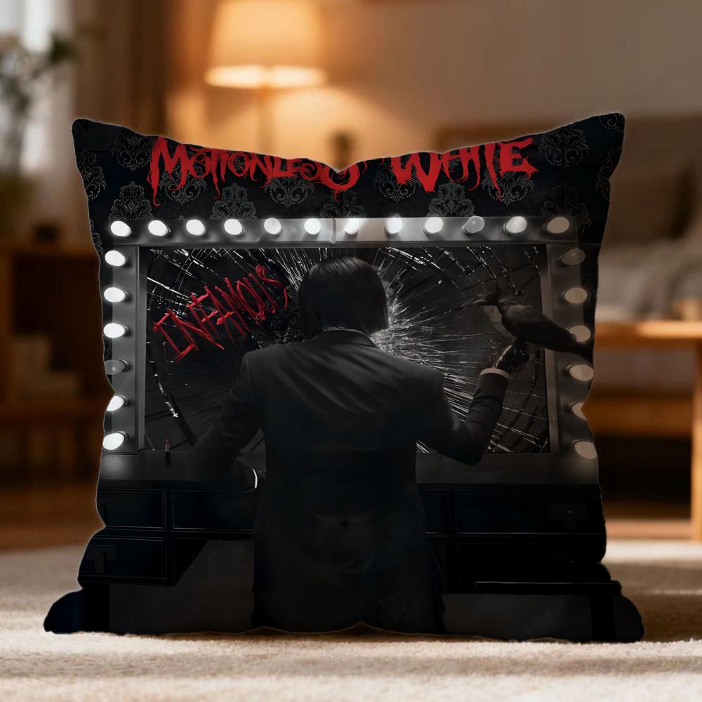 Fashion M-MMotionless In White Cushion Cover Soft Washable Pillow Case Multi-Scene for Couch Bed Travel Office Use