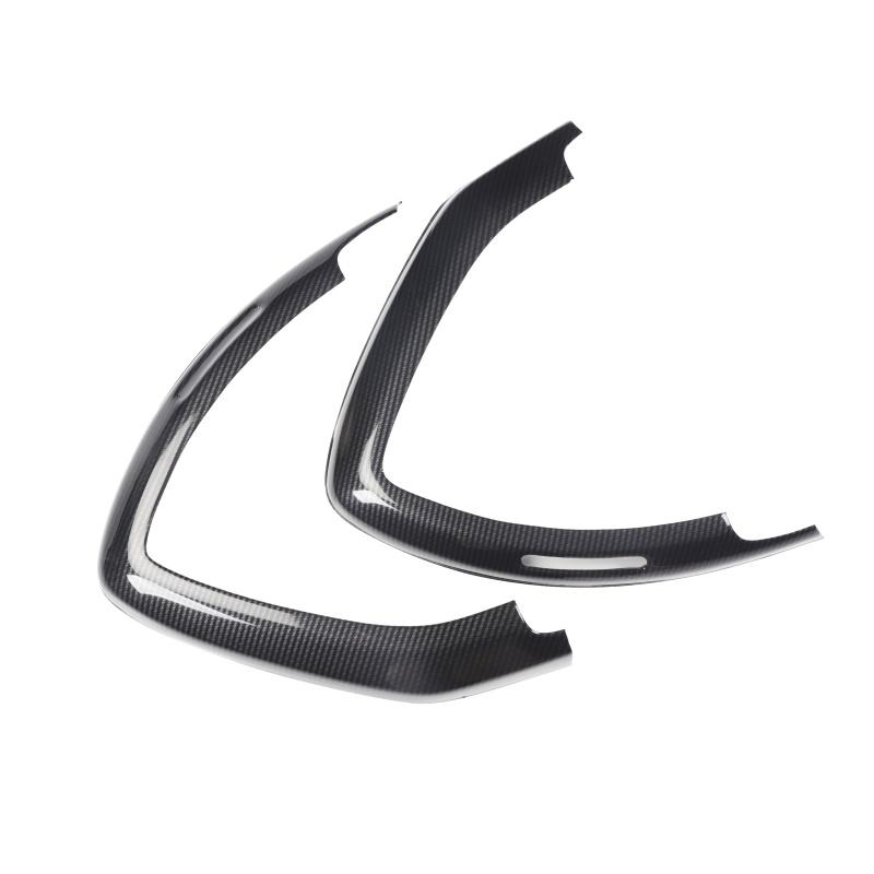 Right Hand Drive Vehicle Accessories with Carbon Fiber Pattern Black Navigation Panel Decorative for Benz SMARTfor Two Sticker