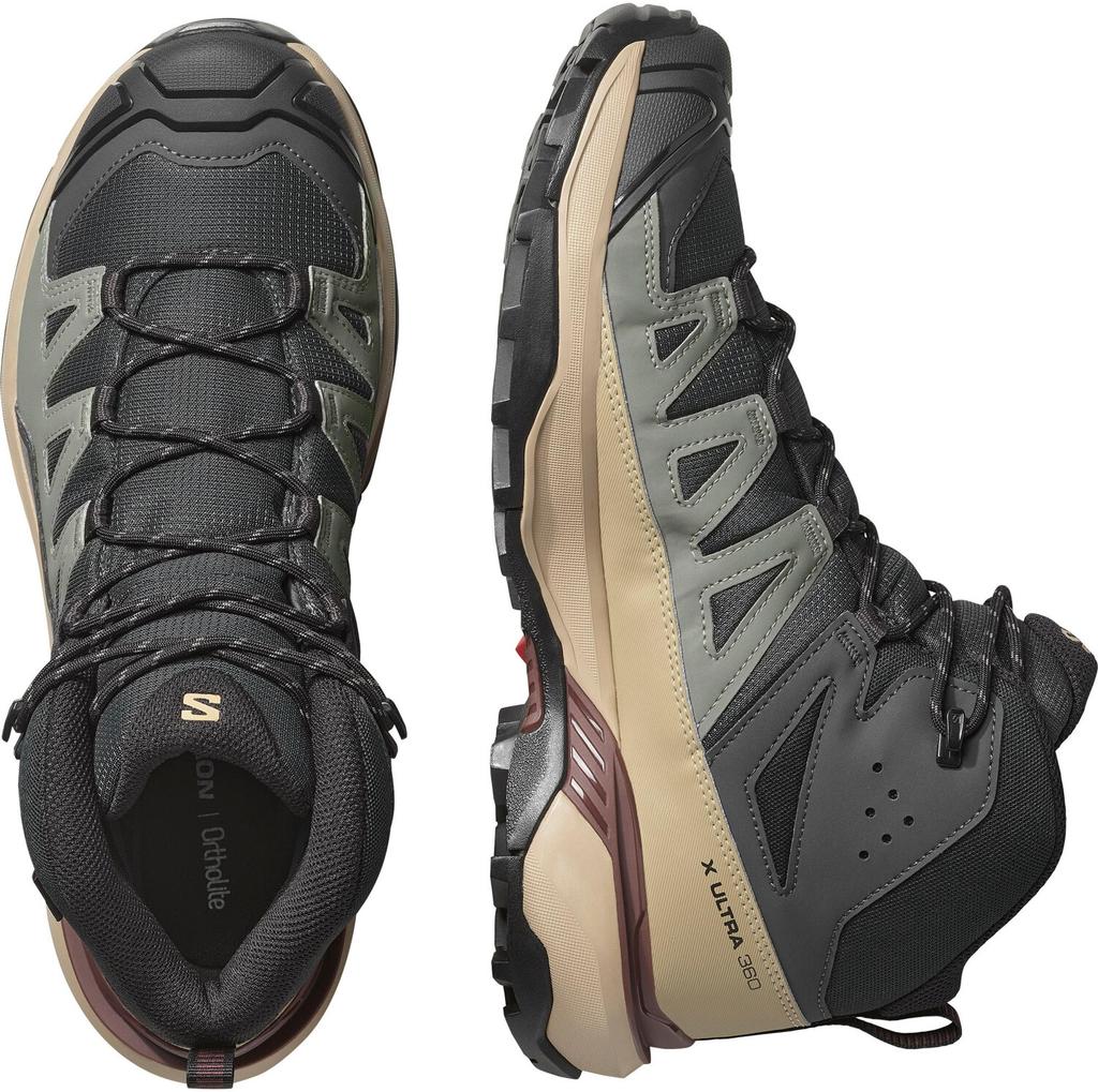 Hiking Shoes Salomon X Ultra 360 Mid GTX Phantom/desert Tan/rum Raisin