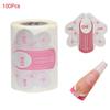 100Pcs/Roll DIY UV Gel Builder Forms Guide Sticker Manicure Fake Nails Nail Paper Tray Nail  Art