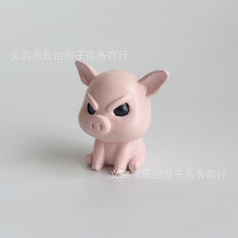 Angry Pig 3D Printed Toy Desktop Resin Ornament