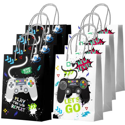 Gamer Party Bags, 16 Pcs Video Game Goodie Bags Set Party Favor Bags Gaming Birthday Gift Bag for Video Game Birthday Decorations
