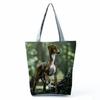 Greyhound Shopping Bags Casual Groceries Women Handbags Animal Dog Graphic Large Capacity Shoulder Bags Portable Foldable Totes