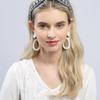LALA Bohemian Imported Lace Hairband - Dark Blue