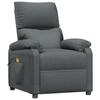 Vidaxl Armchair With Massage, Dark Gray, Fabric