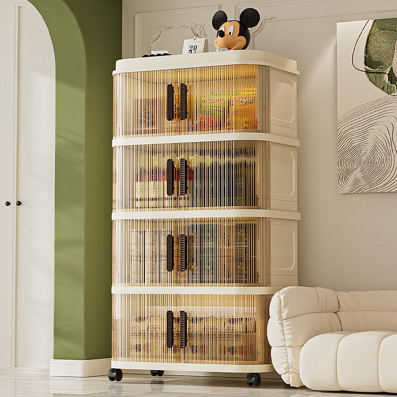 Folding Storage Cabinet Storage Box Multi-layer Wardrobe Multi-layer Clothes Storage Cabinet Foldable Transparent Storage Cabinet