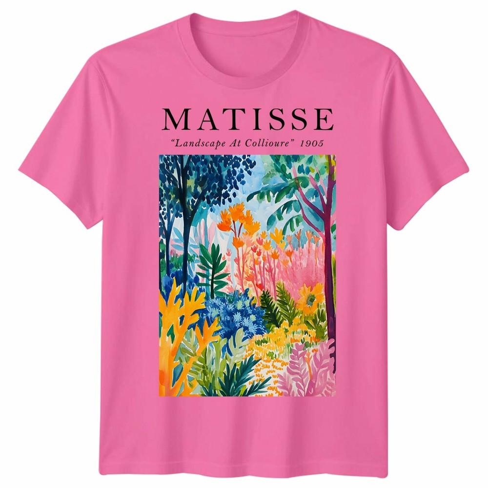 Henri Matisse Unisex T-Shirt Landschaft bei Collioure Kunst Meme Lustiger Stil Geschenk