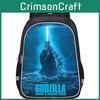 Godzilla Backpack Large Capacity School Bag With Movie Poster Print For Boys Nylon Material