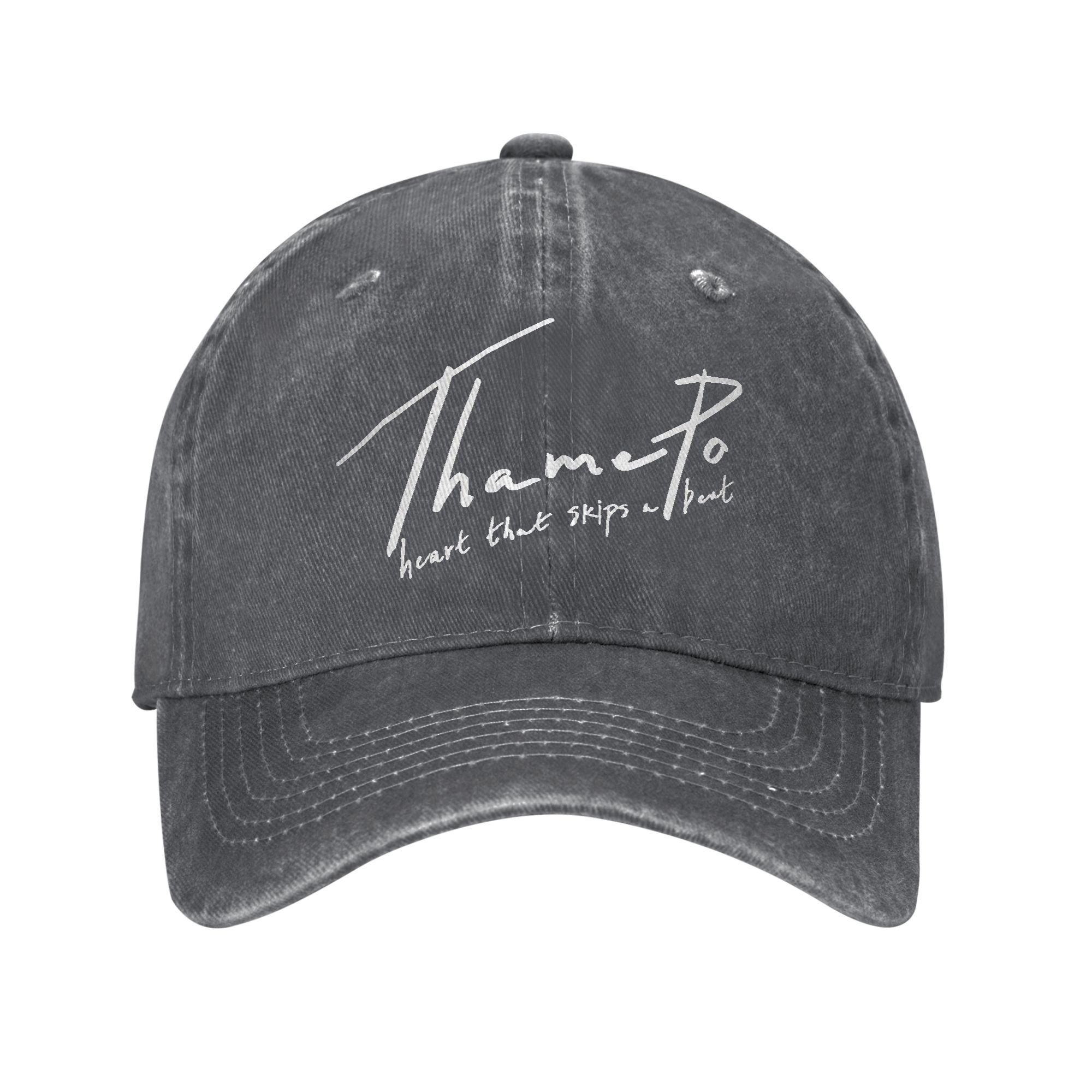 

lYKN ThamePo Sun Baseball Cap y2k Cute Women Men Washed Hip Hop Hats Custom DIY Outdoor Sport Baseball Caps Birthday Gift One Size темно серый