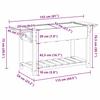 Garden Planter with Shelf Beige 155 x 59 x 76.5 cm