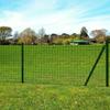 VidaXL Euro Steel Fence 10 X 1.7 M Green