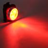 650mA USB wiederaufladbare LED Fahrrad vorne Schwanz Sicherheitswarnleuchte (RotWeiß Set)
