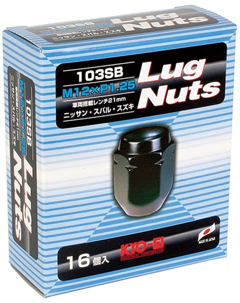Lug Nuts 16 type M12 x Iron KYO-EI (Kyoei Sangyo) [Quantity pieces] [Bag 21HEX] P1.25 103SB-16P