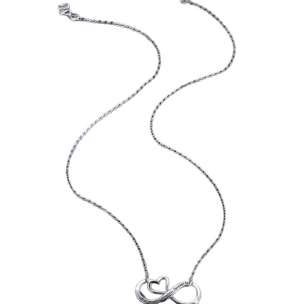 Hot-selling Infinite Love Necklace Design Sense Eternal Symbol Heart Pendant Collarbone Chain Versatile Jewelry