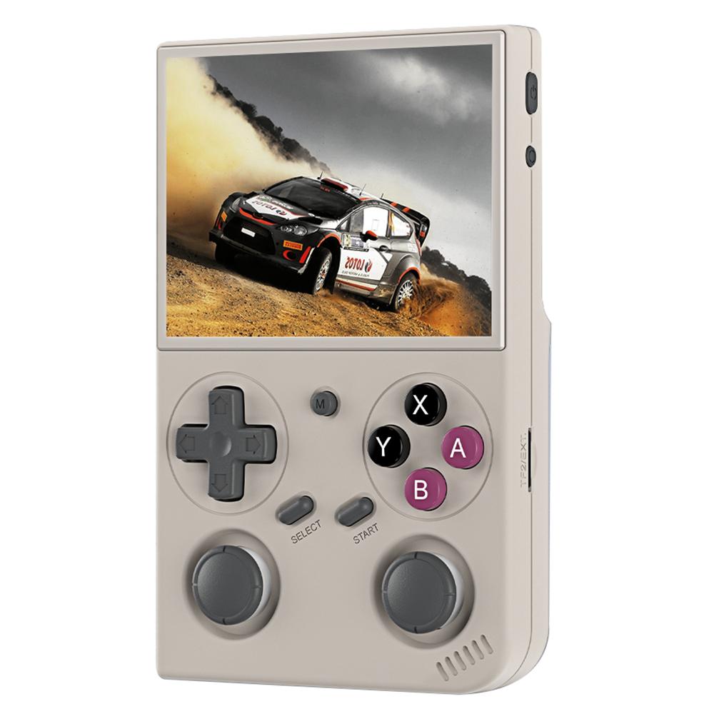 

AMPOWN G350 Retro Handheld Game Console 3.5 Inch IPS Screen Wired Controller ( with 64G Memory ) Grey