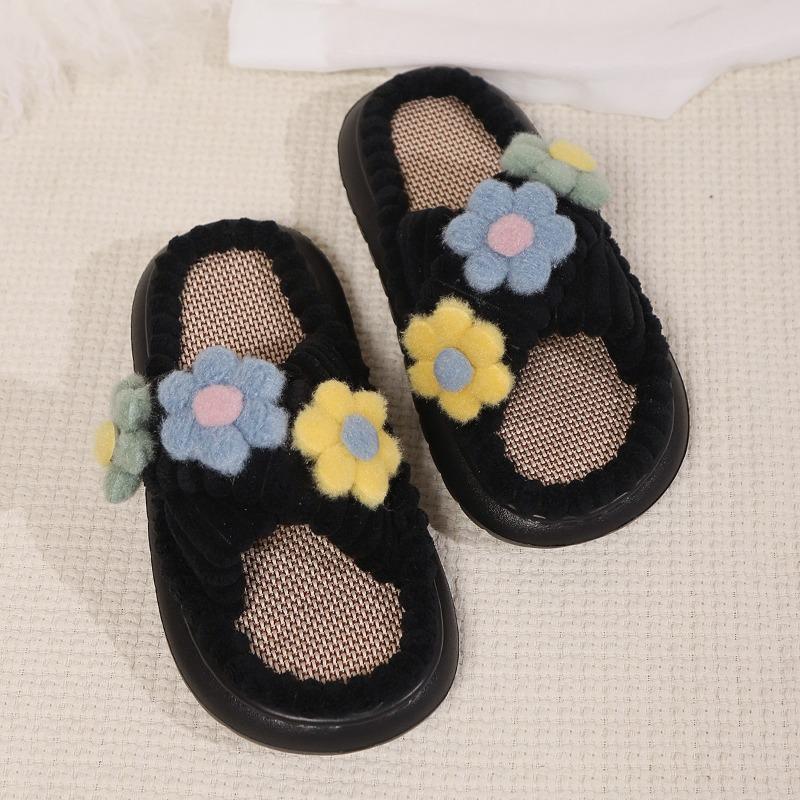 

Женская обувь со шнуровкой крест-накрест и вельветовые тапочки 36-37 чёрный