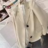 Women's Suit Spring Autumn Female Top Office Lady Blazer Loose Fit Thin Jacket Lapel Collar Coat for Work Leisure Time
