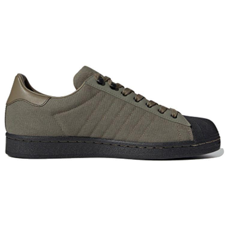 Adidas Originals Superstar Series Canvas Breathable Low-Top Skate Shoes Men Sneakers Army-Green FW6015