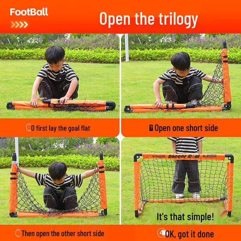Portable Folding Kids' Football Goal: Indoor/Outdoor Sports & Early Education Toy
