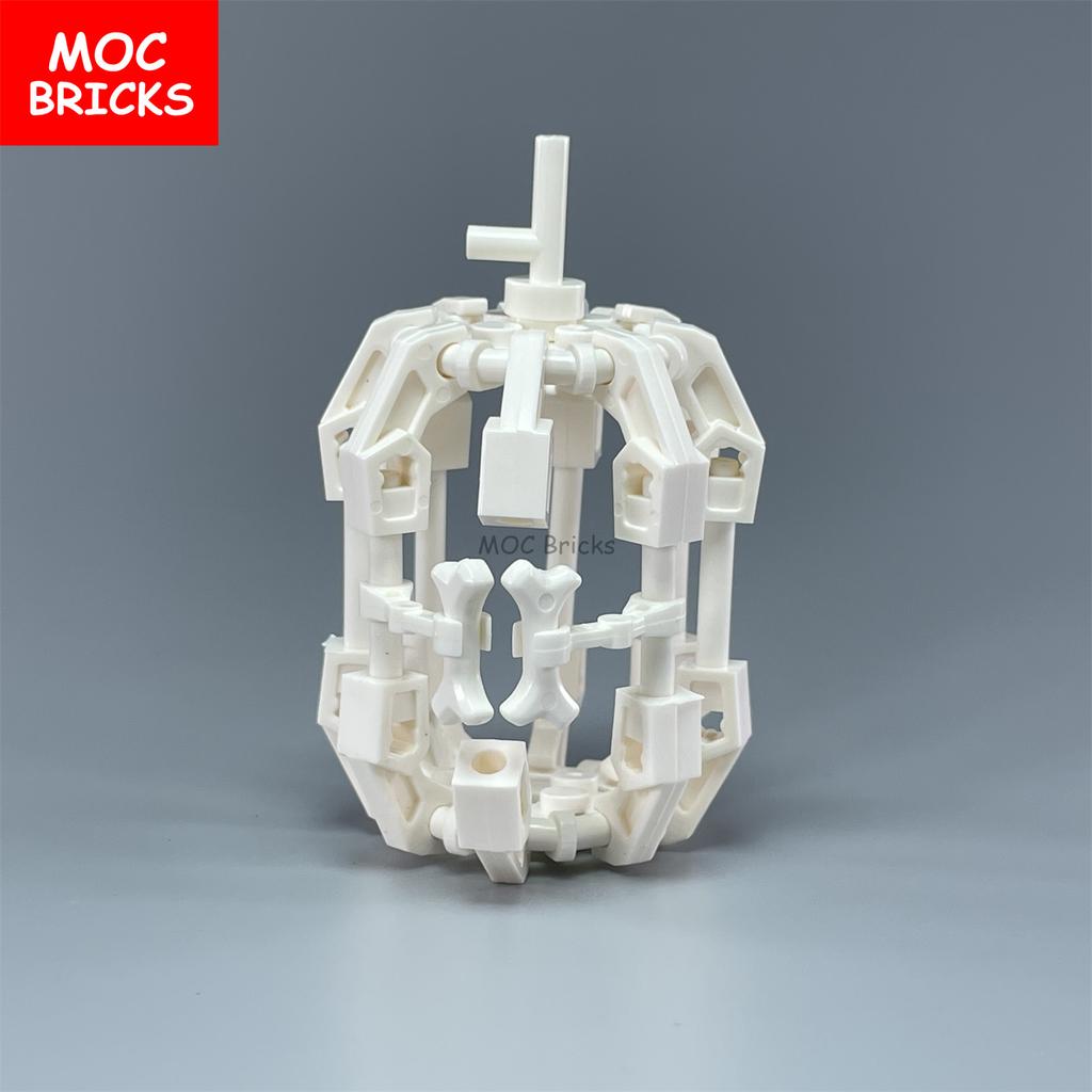 Einzelne MOC Steine DIY Dunkler Bote Magiergruppe Skelett Schädel Bausteine Figur Puppen Spielzeug für Kinder Geschenke