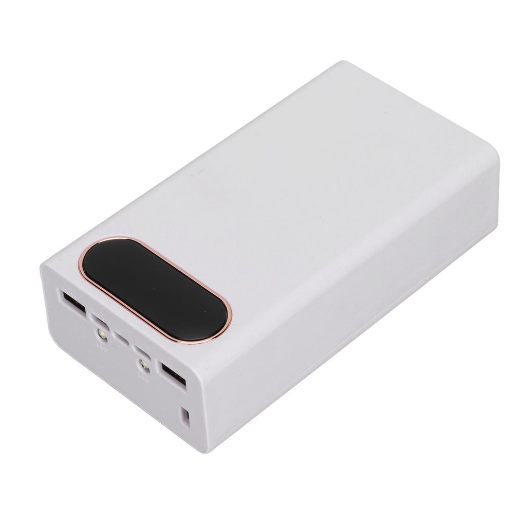 10W   18650 Portable Power Bank Case L12 Mobile Battery   12 Batteries Capacity with 2 LED Lights LCD Display
