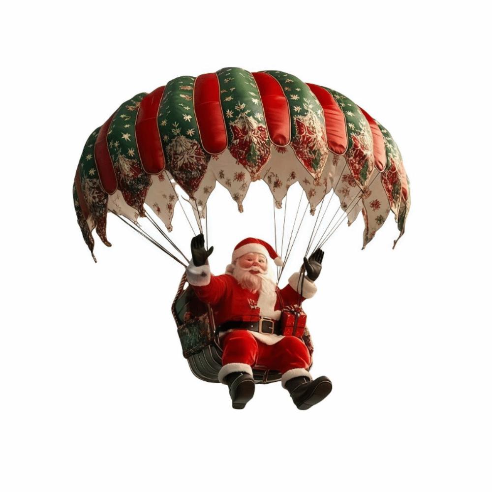 10/20/30Pcs Handmade Hot Air Balloon Santa Claus Pendant Parachute Series Creative Christmas Tree Decoration Xmas Decor Delicate