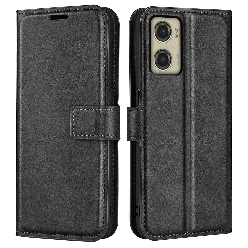 Dla Motorola Moto G Stylus 5G (2024) Etui z podstawką odporne na zarysowania, skórzane etui na telefon o fakturze skóry cielęcej