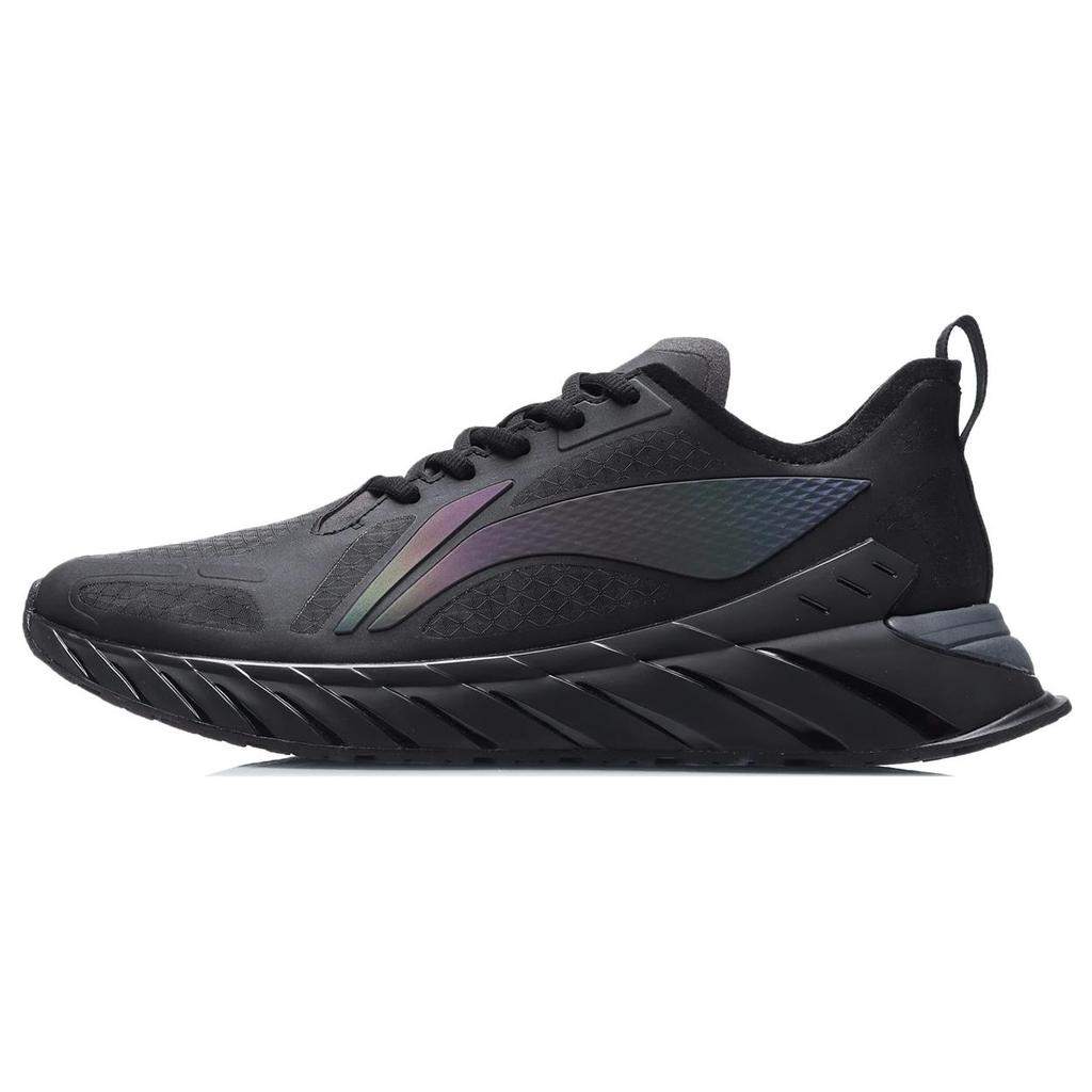New LiNing Anti Slip Wear Resistant Low Top Running Shoes Men's Black ARST007-1