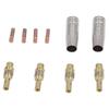 MIG Welding Consumables Kit Copper Contact Tips Connecting Rods Nozzle Replacement for 15AK Welder