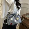 This year's popular small bag women's 2025 new fashion versatile chain messenger bag super fire shoulder bucket bag
