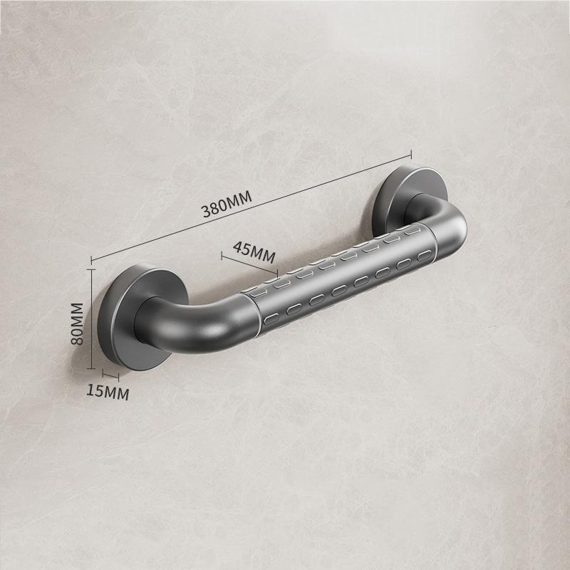 

38/48/58cm Bathroom Tub Toilet Handrail Gun Grey Stainless Steel And ABS Grab Bar Shower Safety Support Handle Towel Rack