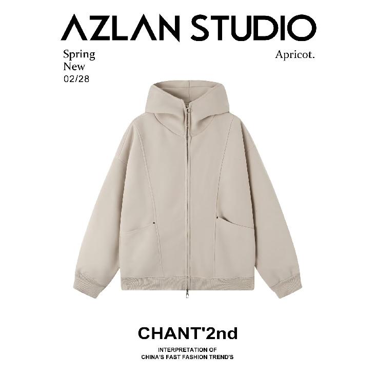 

2025 Новый свитшот в гонконгском стиле Свободный простой свитшот с капюшоном Кардиган унисекс Модный стильный универсальный 3XL хаки