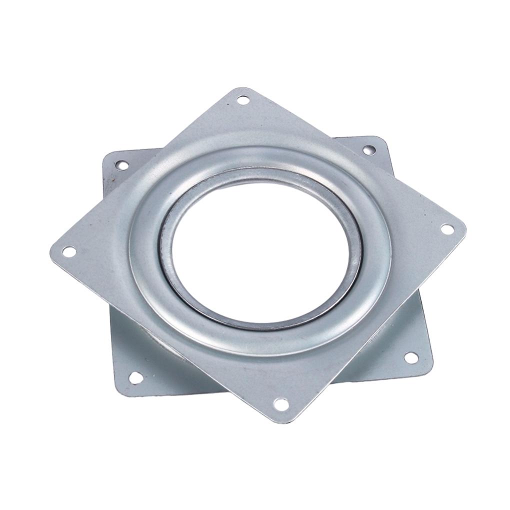 2pcs Zinc Alloy Stainless Steel Swivel Plate For Square Stairs Rotation Heavy-duty And Convenient